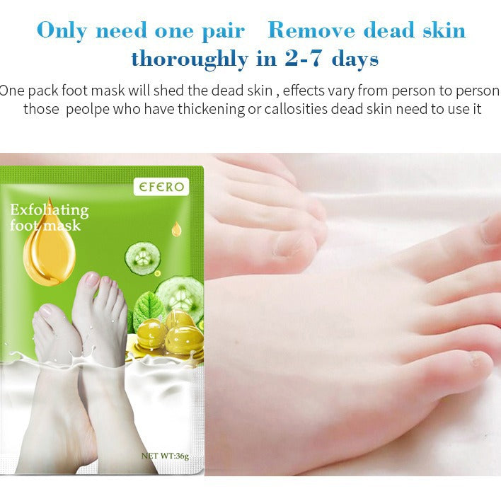 2024 New Exfoliating Foot Mask Foot SPA Pedicure Socks Removing Dead Skin Whitening Heels Feet Peeling Anti Cracked Foot Skin Care