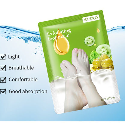 2024 New Exfoliating Foot Mask Foot SPA Pedicure Socks Removing Dead Skin Whitening Heels Feet Peeling Anti Cracked Foot Skin Care